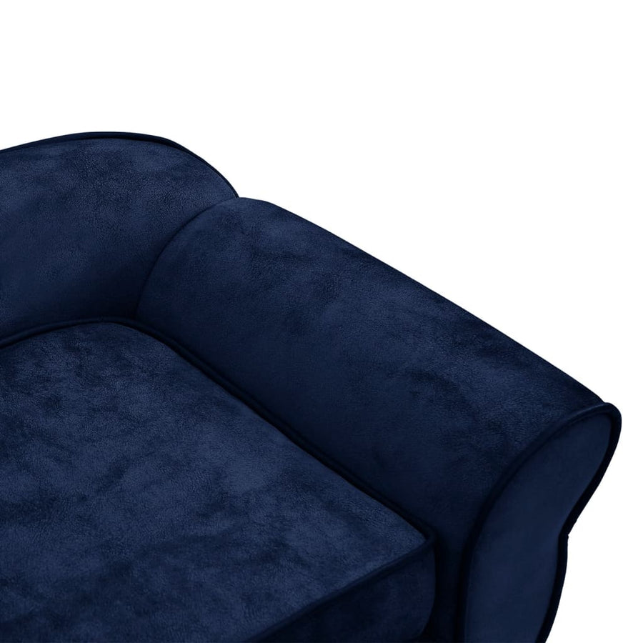 Hondenbank 72X45X30 Cm Pluche Blauw
