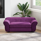 Hondenbank 72x45x30 cm pluche bordeaux