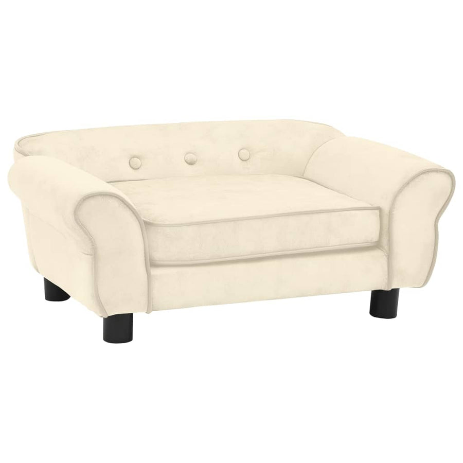 Hondenbank 72X45X30 Cm Pluche Kleurig Crème