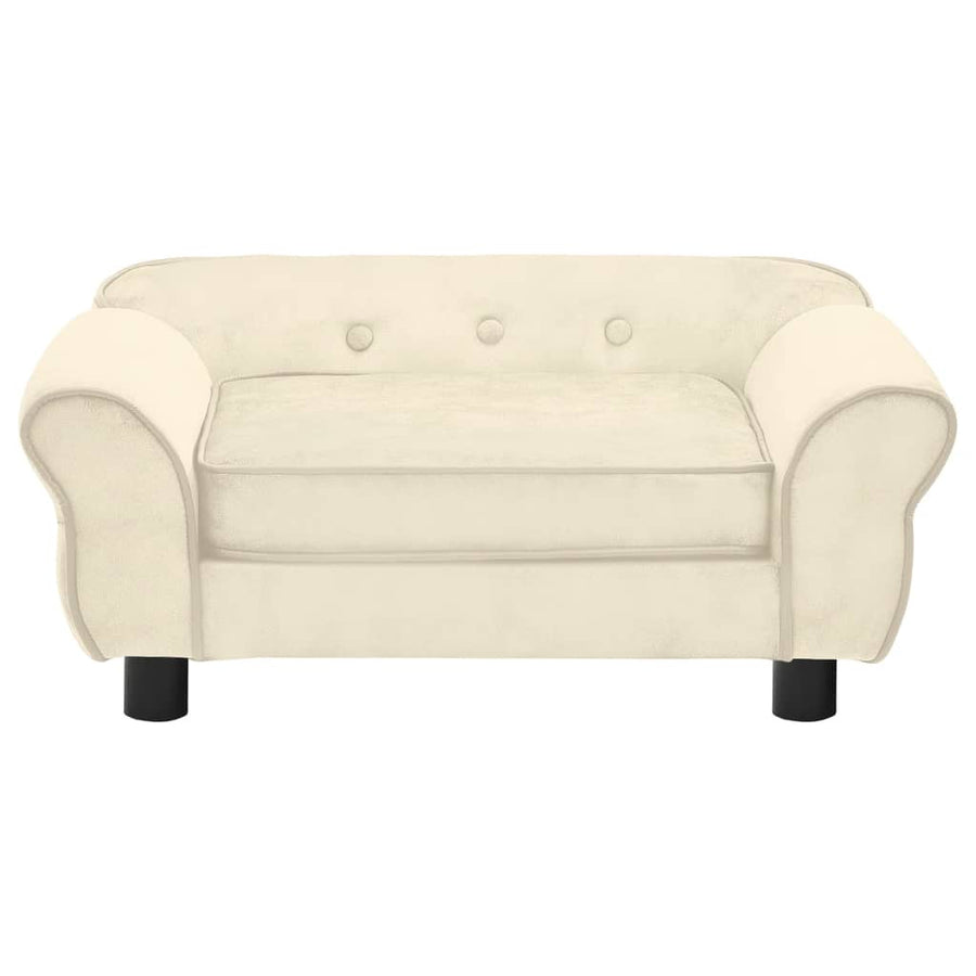 Hondenbank 72X45X30 Cm Pluche Kleurig Crème