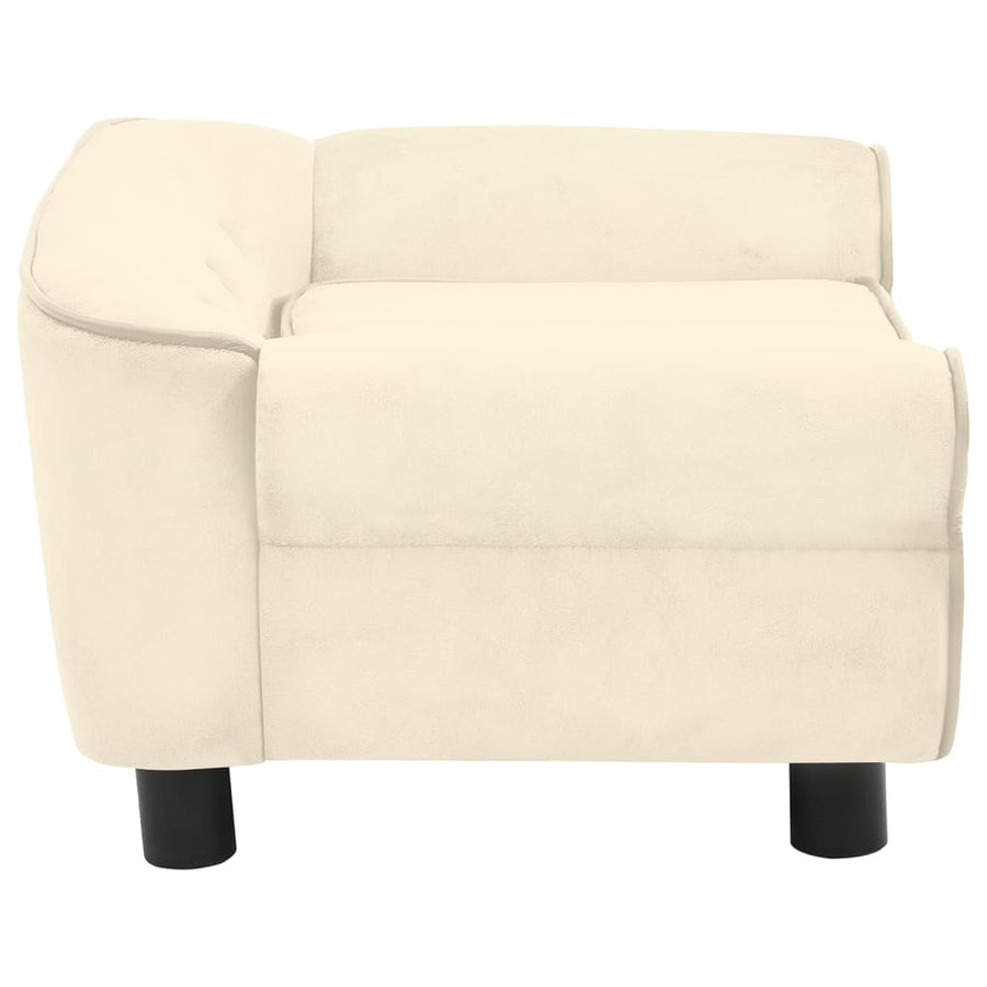 Hondenbank 72X45X30 Cm Pluche Kleurig Crème