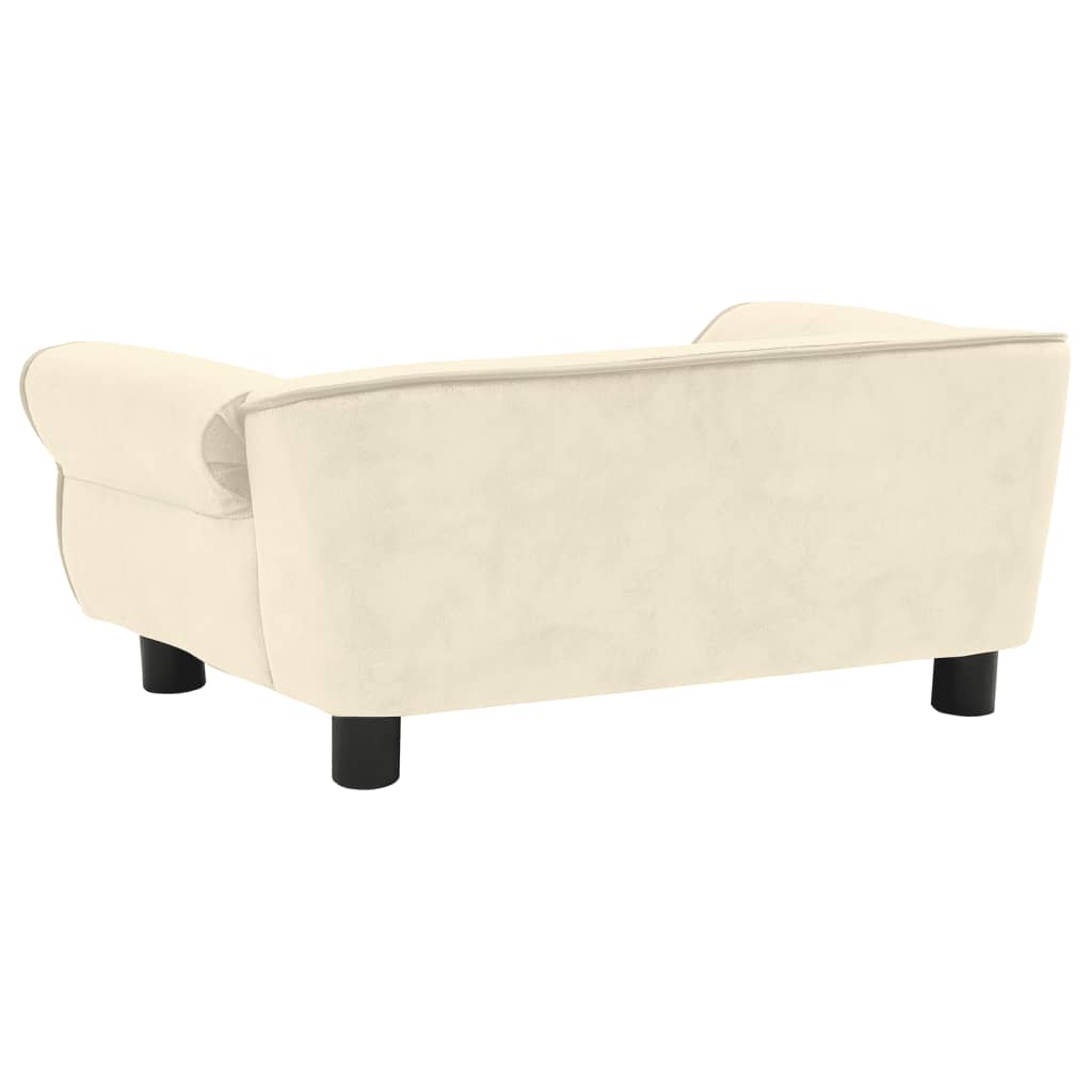 Hondenbank 72X45X30 Cm Pluche Kleurig Crème