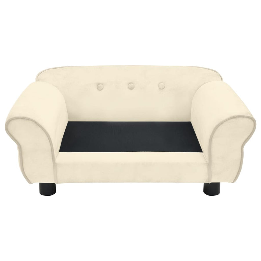 Hondenbank 72X45X30 Cm Pluche Kleurig Crème
