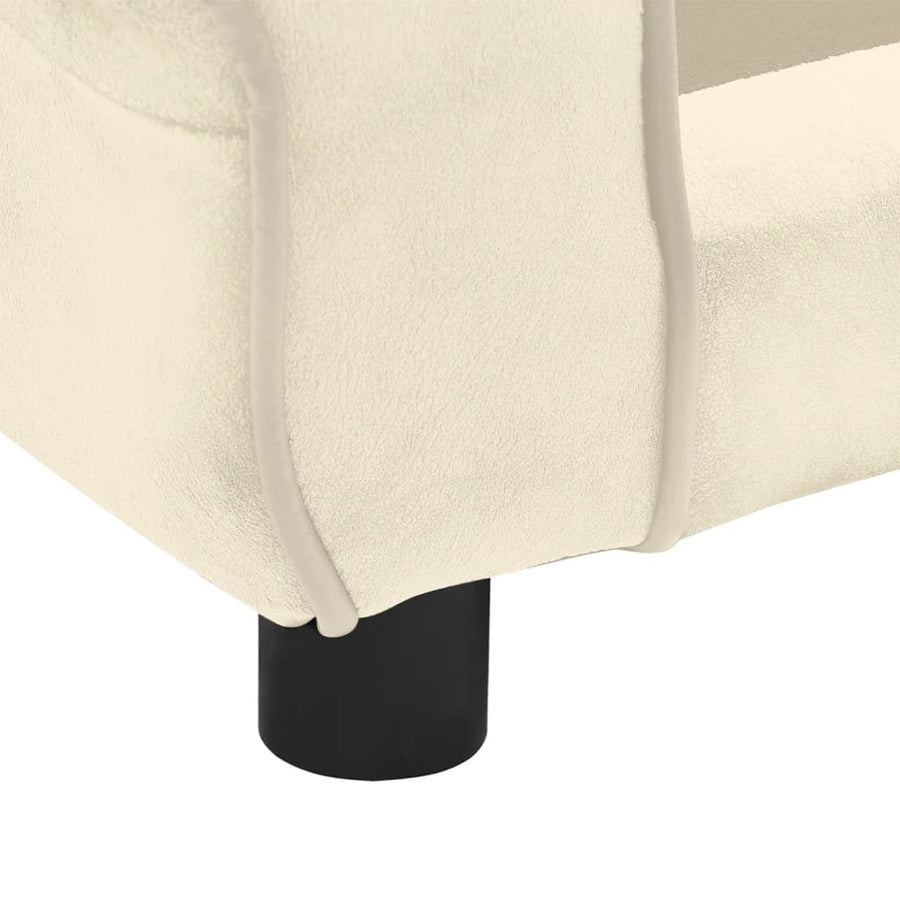 Hondenbank 72X45X30 Cm Pluche Kleurig Crème
