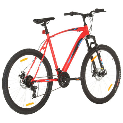 Mountainbike 2 Versnellingen 29 Inch Wielen Frame 53 cm Rood
