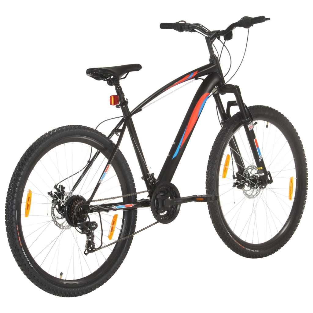 Mountainbike 2 Versnellingen 29 Inch Wielen Frame 48 cm Zwart