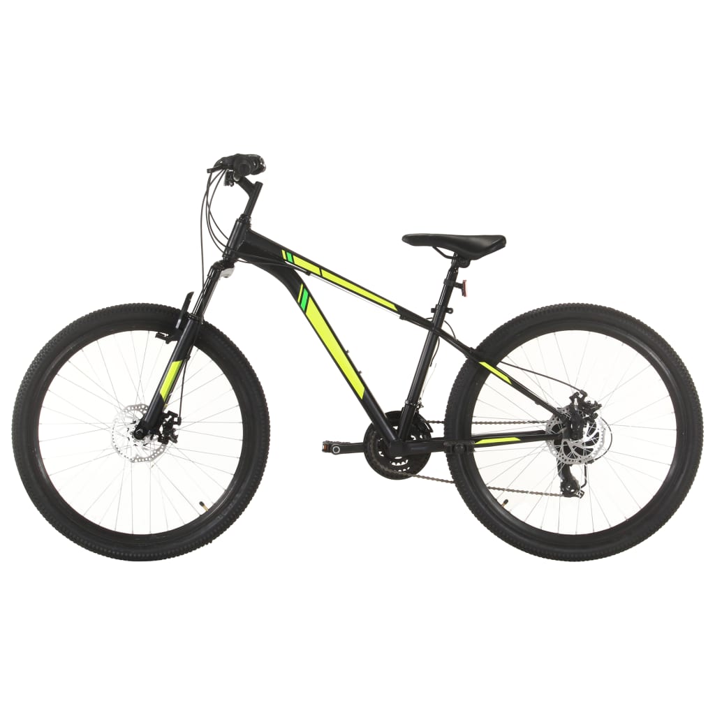 Mountainbike 21 Versnellingen 27,5 Inch Wiel Frame 38 cm Zwart