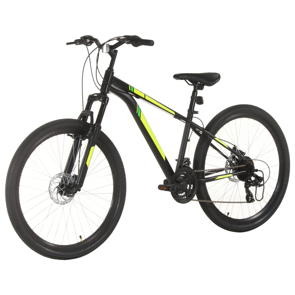 Mountainbike 21 Versnellingen 27,5 Inch Wiel Frame 38 cm Zwart