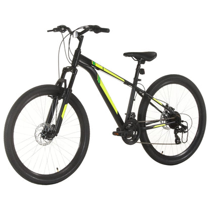 Mountainbike 21 Versnellingen 27,5 Inch Wiel Frame 38 cm Zwart