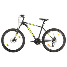 Mountainbike 21 Versnellingen 27,5 In Wielen 42 Cm Frame Zwart
