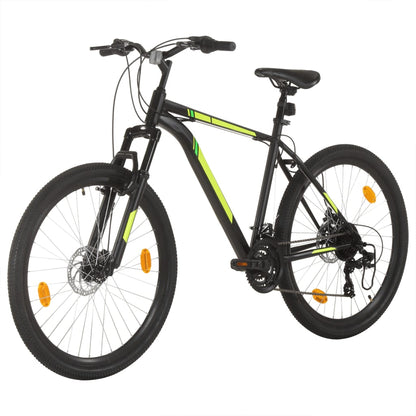 Mountainbike 21 versnellingen 27,5 in wielen 50 cm frame zwart