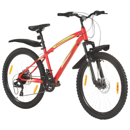 Mountainbike 2 Versnellingen 26 Inch Wielen 36 cm Rood