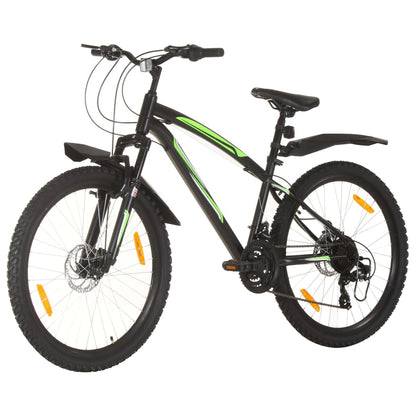 Mountainbike 21 Versnellingen 26 Inch Wielen 36 cm Zwart
