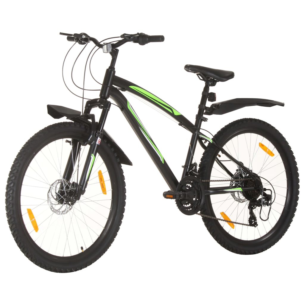 Mountainbike 21 Versnellingen 26 Inch Wielen 46 cm Zwart