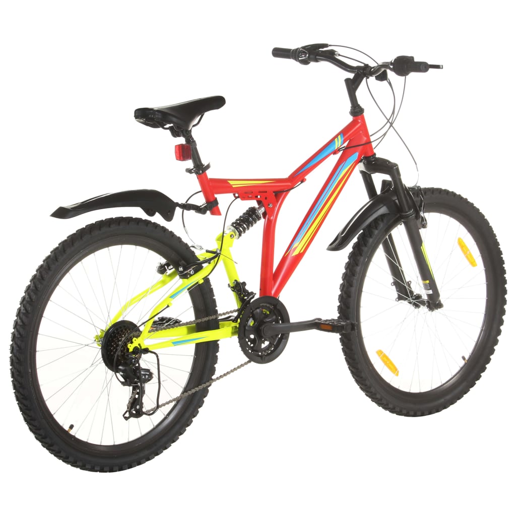 Mountainbike 2 Versnellingen 26 Inch Wielen 49 cm Rood
