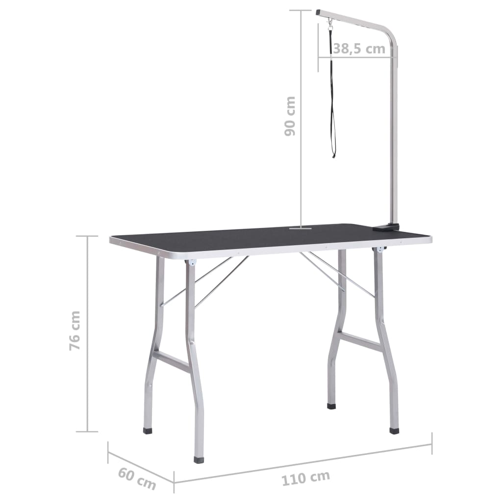 Hondentrimtafel Verstelbaar Met 1 Lus 110 x 60 x 76 cm