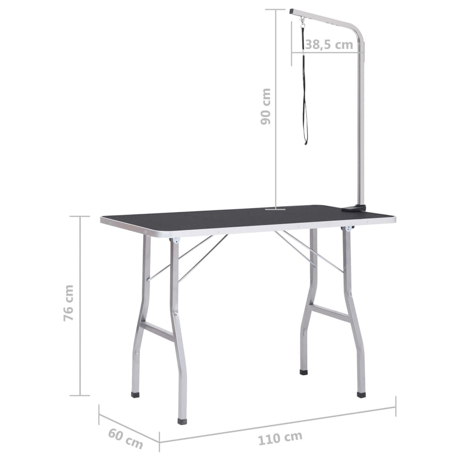 Hondentrimtafel Verstelbaar Met 1 Lus 110 x 60 x 76 cm