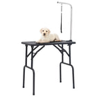 Adjustable dog grooming table with 1 loop