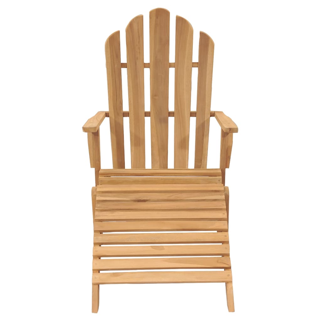 Stoel Adirondack Met Voetensteun Massief Teakhout 1