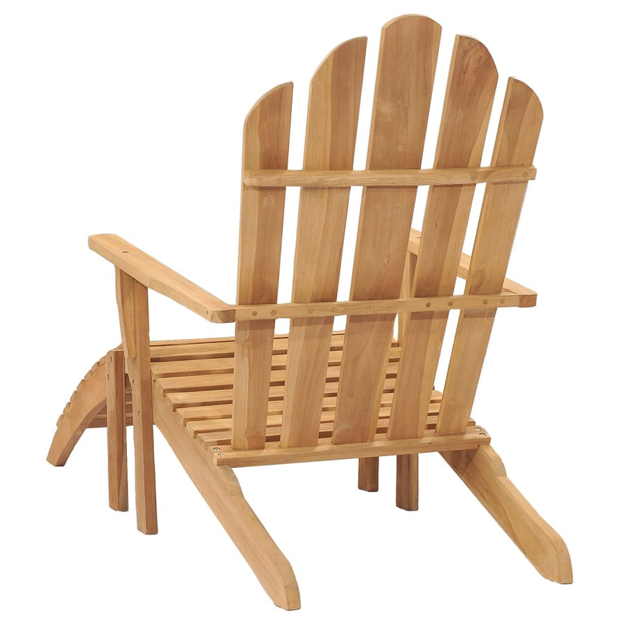 Stoel Adirondack Met Voetensteun Massief Teakhout 1