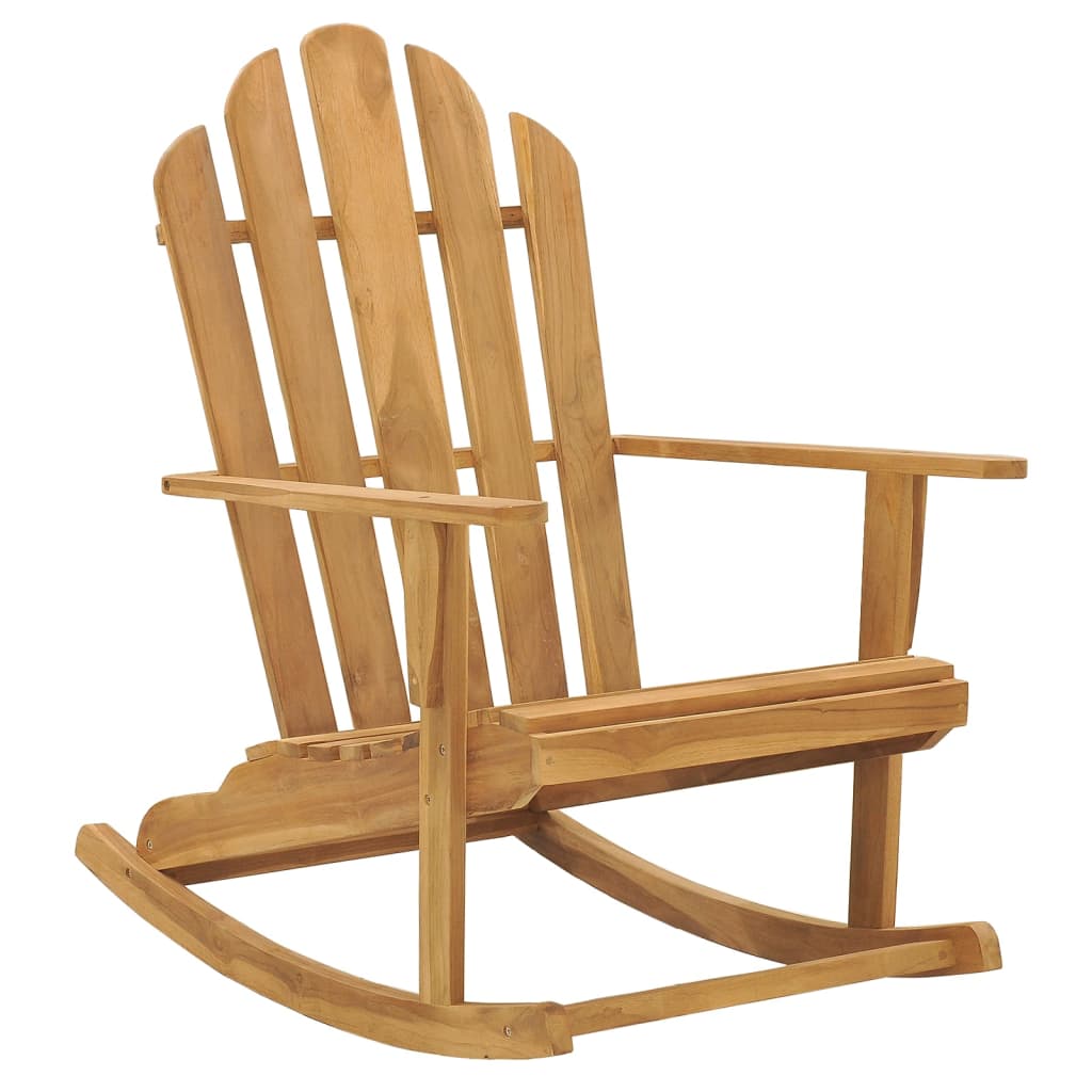 Schommelstoel Adirondack Massief Teakhout 1