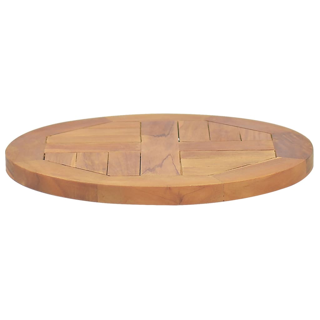Tafelblad Rond 2,5 Cm 40 Cm Massief Teakhout Ø 40 x 2.5 cm