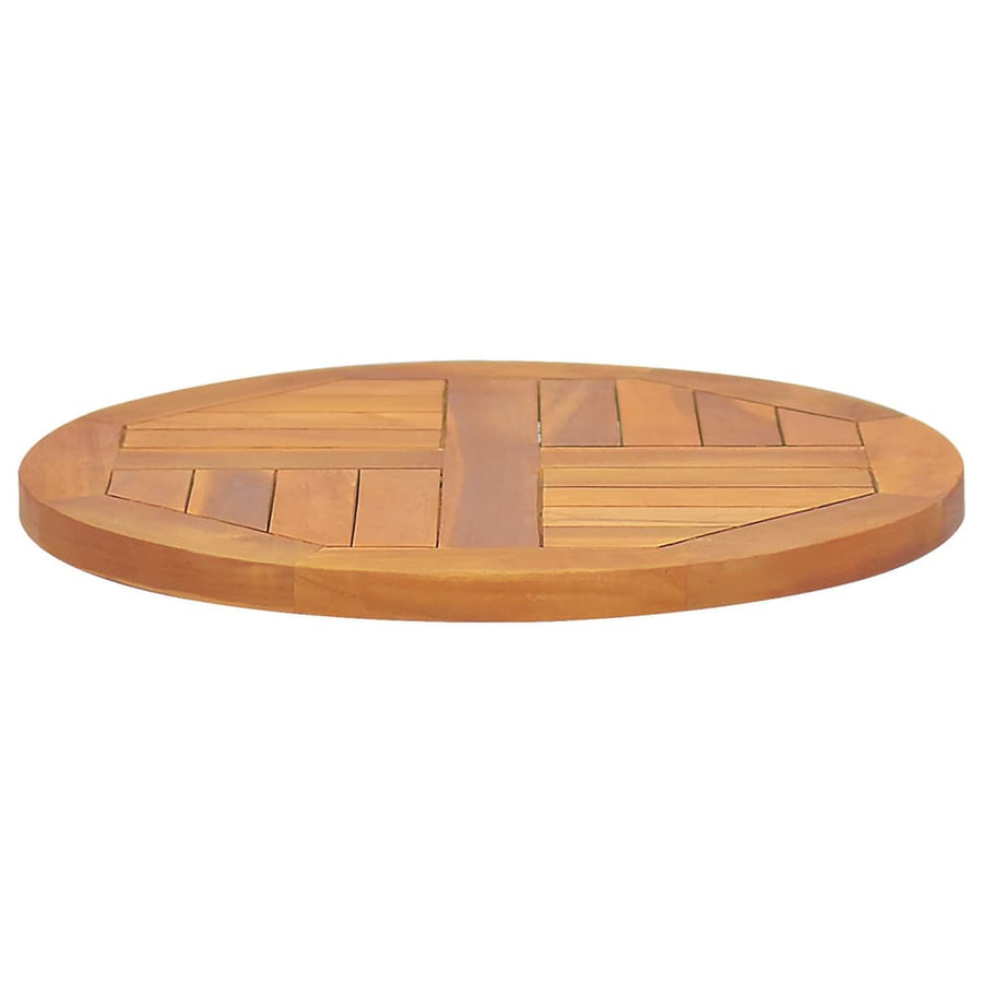 Tafelblad Rond 2,5 Cm 50 Cm Massief Teakhout Ø 50 x 2.5 cm