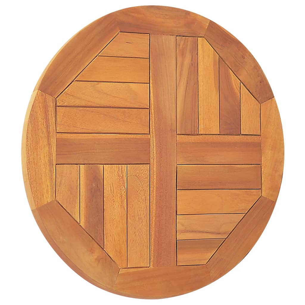 Tafelblad Rond 2,5 Cm 50 Cm Massief Teakhout Ø 50 x 2.5 cm