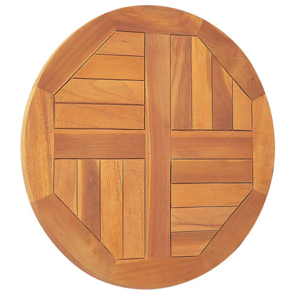 Tafelblad Rond 2,5 Cm 50 Cm Massief Teakhout Ø 50 x 2.5 cm