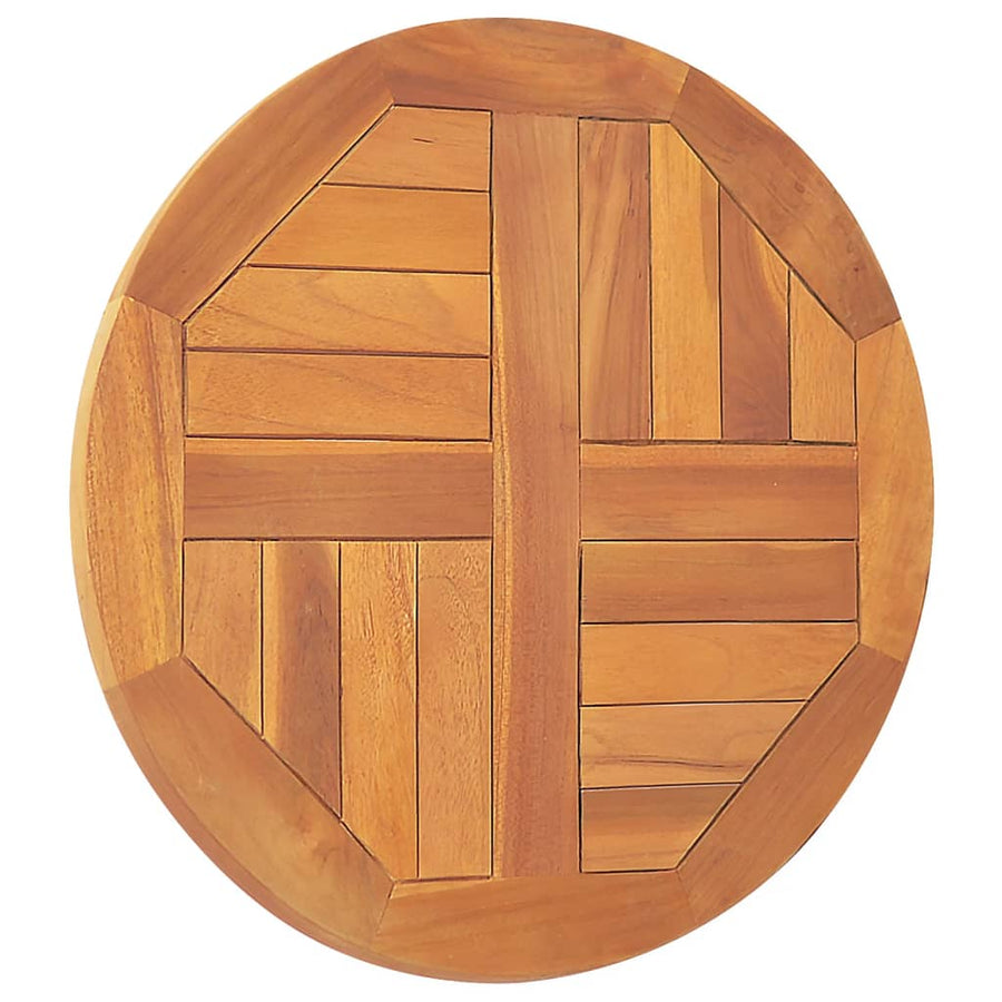 Tafelblad Rond 2,5 Cm 50 Cm Massief Teakhout Ø 50 x 2.5 cm