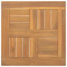 Square table top 40x40x2.5 cm solid teak