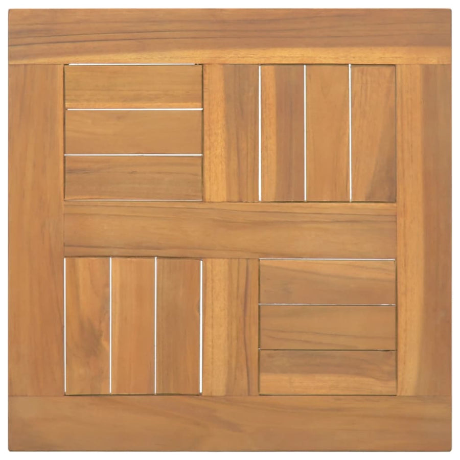 Tafelblad Vierkant 40X40X2,5 Cm Massief Teakhout 40 x 40 x 2.5 cm