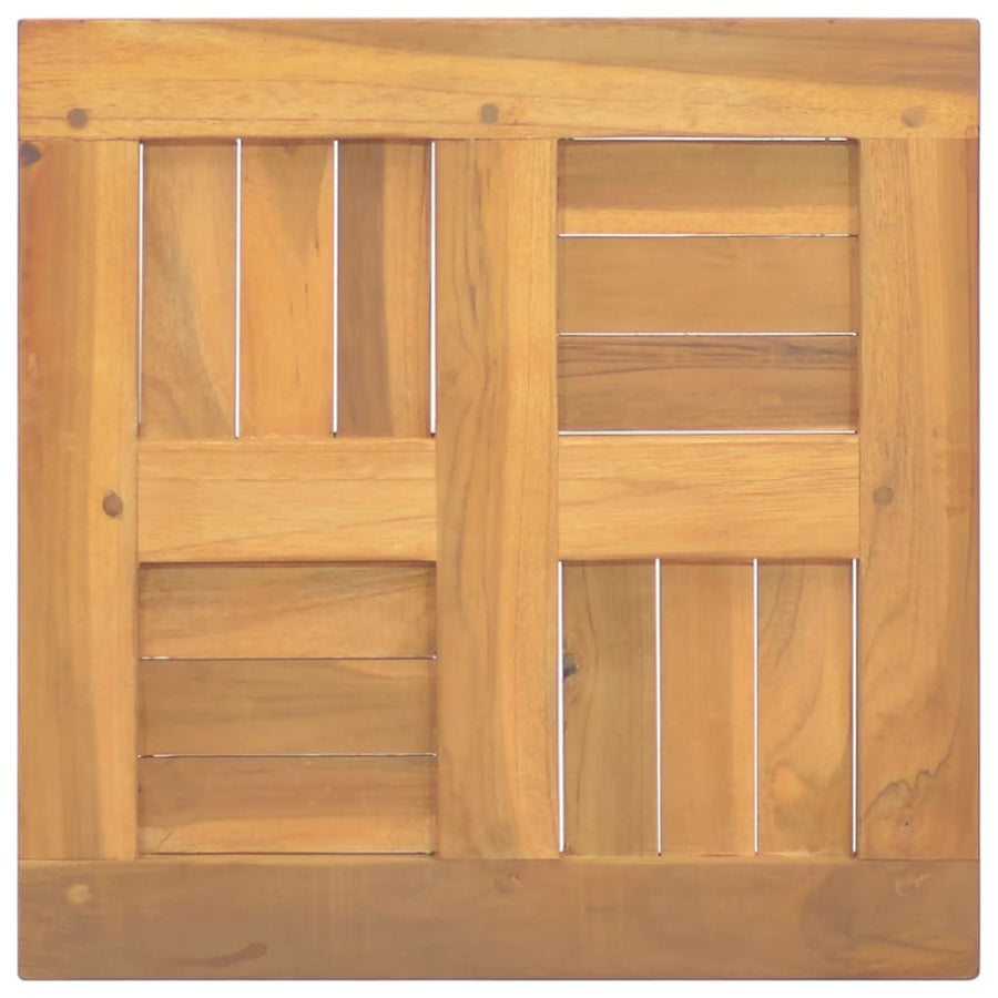 Tafelblad Vierkant 40X40X2,5 Cm Massief Teakhout 40 x 40 x 2.5 cm