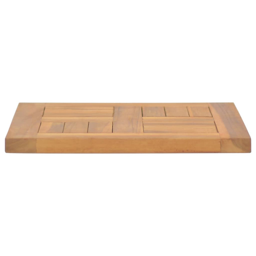 Tafelblad Vierkant 40X40X2,5 Cm Massief Teakhout 40 x 40 x 2.5 cm
