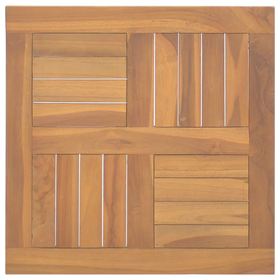 Tafelblad Vierkant 50X50X2,5 Cm Massief Teakhout 50 x 50 x 2.5 cm