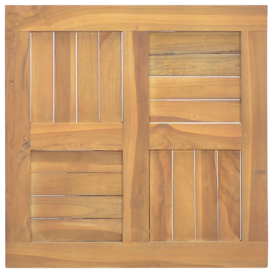 Tafelblad Vierkant 50X50X2,5 Cm Massief Teakhout 50 x 50 x 2.5 cm