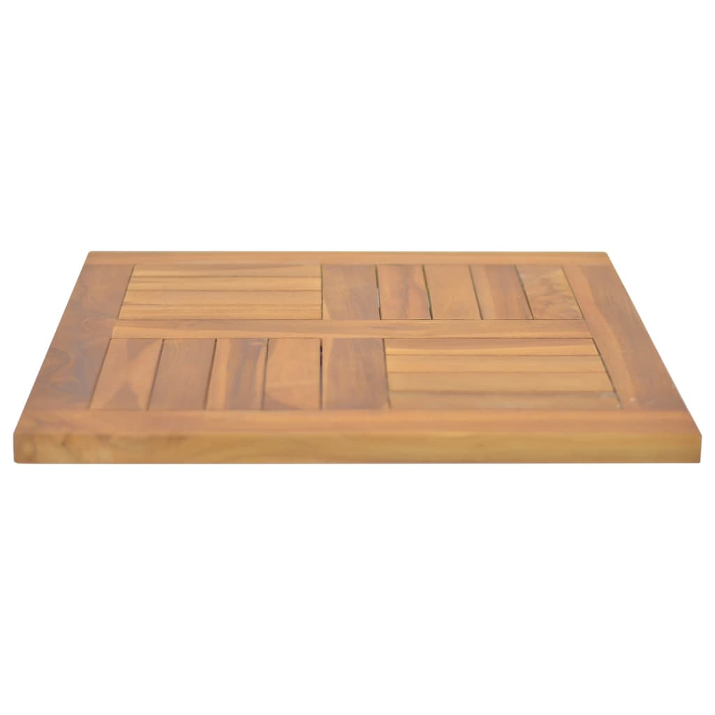 Tafelblad Vierkant 50X50X2,5 Cm Massief Teakhout 50 x 50 x 2.5 cm