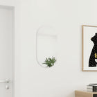 Wandspiegel 60x30 cm glas ovaal