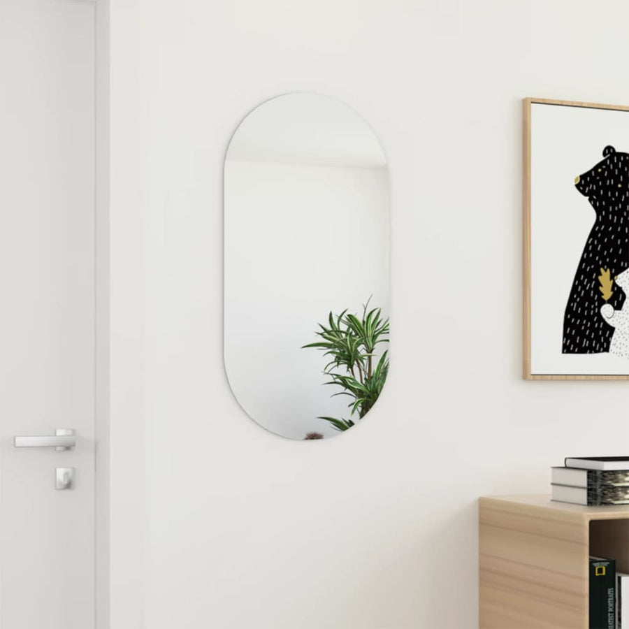 Spiegel 80x40 cm glas 80 x 40 cm zonder LED ovaal