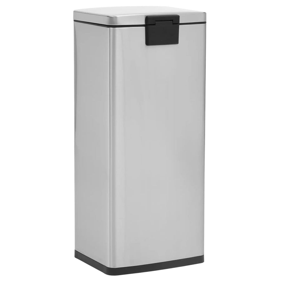 Pedaalemmer Met Anti-Vingerafdruk 30 L Rvs Kleurig Zilver