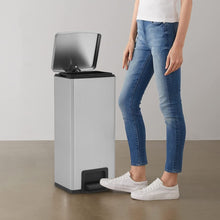 Pedaalemmer Met Anti-Vingerafdruk 30 L Rvs Kleurig Zilver