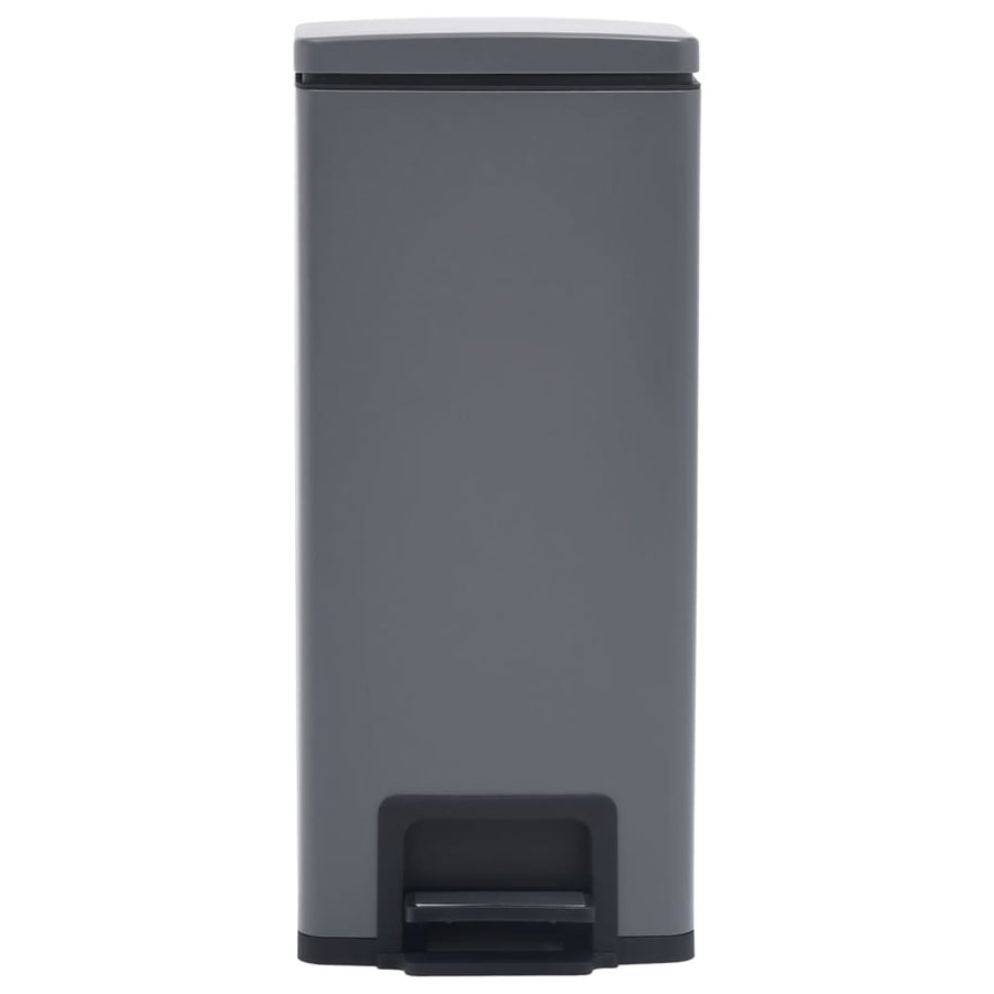 Pedaalemmer met anti-vingerafdruk 30 L RVS grijs Grijs