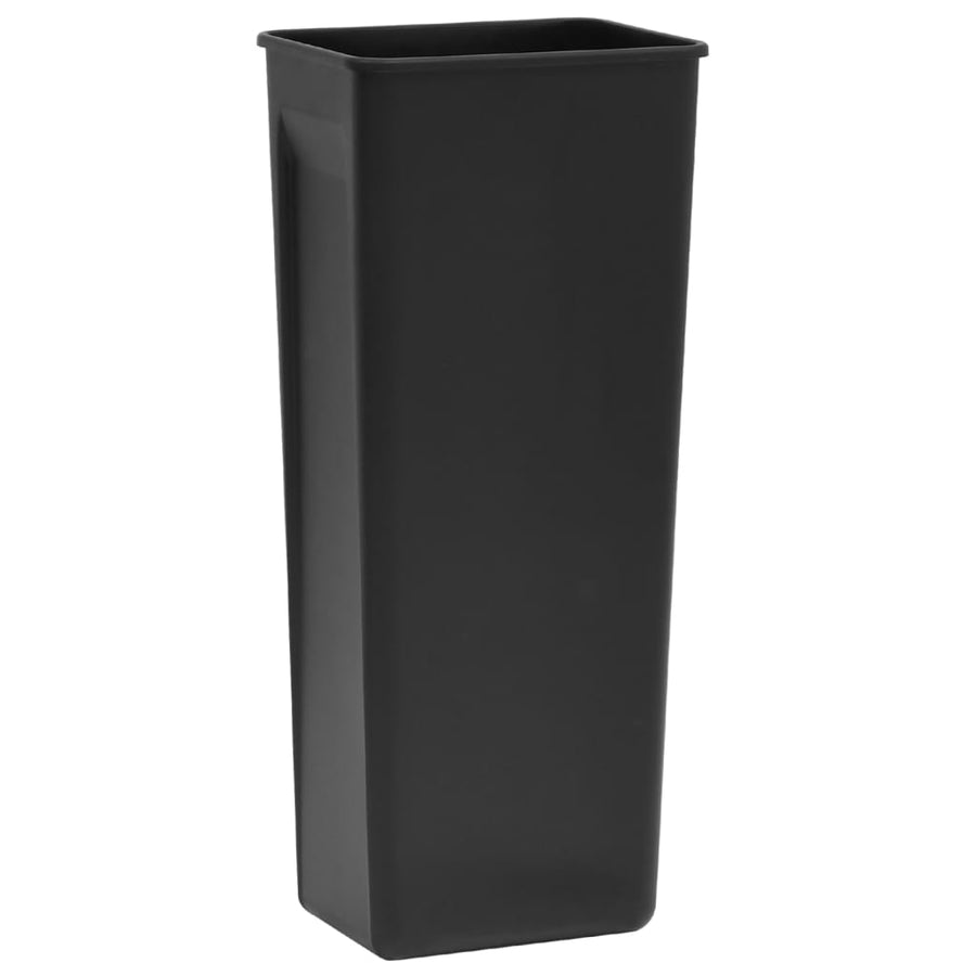 Pedaalemmer met anti-vingerafdruk 30 L RVS zwart Zwart