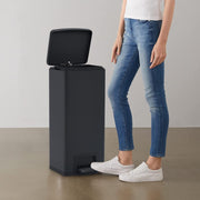 Pedaalemmer 30L RVS zwart