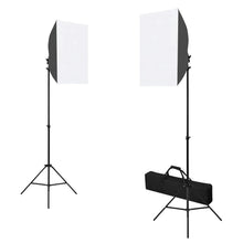 Fotostudioset Met Softboxlampen, Achtergrond En Reflector 600 x 300 cm Zwart