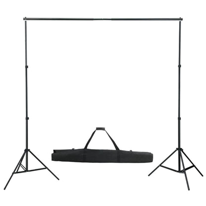 Fotostudioset Met Softboxlampen, Achtergrond En Reflector 600 x 300 cm Wit