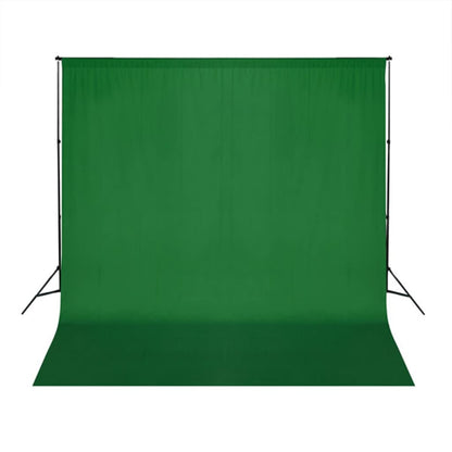 Fotostudioset Met Lampen, Paraplu's, Achtergrond En Reflector 300 x 300 cm Groen