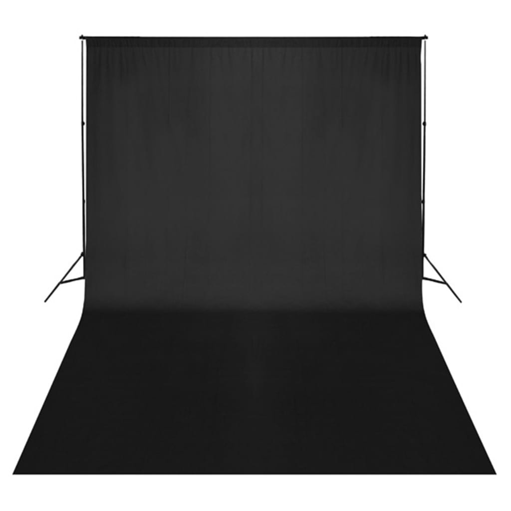 Fotostudioset Met Lampen, Paraplu's, Achtergrond En Reflector 500 x 300 cm Zwart