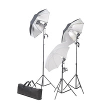 Fotostudioset Met Lampen, Paraplu's, Achtergrond En Reflector 300 x 300 cm Wit