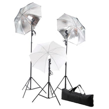 Fotostudioset Met Lampen, Paraplu's, Achtergrond En Reflector 500 x 300 cm Groen